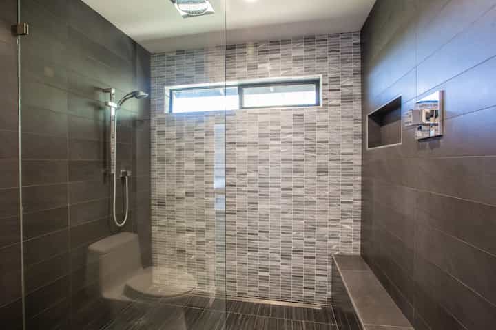 A wine color shower installation by Sun City Center, Florida experts
